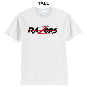 Razors Football Tall Short Sleeve Tee-White