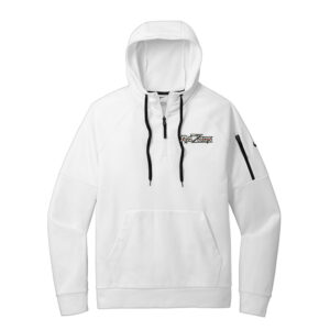 Razors Football Nike Therma-FIT Pocket 1/4-Zip Fleece Hoodie Men-White