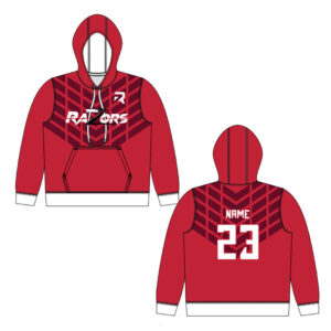 01. Razor Sublimated Classic Performance Hoodie – Red