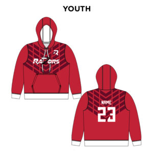 02. Razor YOUTH Sublimated Classic Performance Hoodie – Red