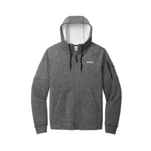 SH Baseball Nike Therma-FIT Pocket Full-Zip Fleece Hoodie-Charcoal Heather