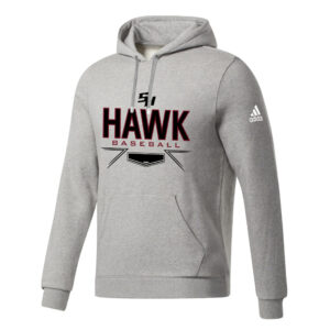 SH Baseball Adidas Fleece Hooded Sweatshirt- MedGrey Heather