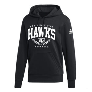 SH Baseball Adidas Fleece Hooded Sweatshirt- Black
