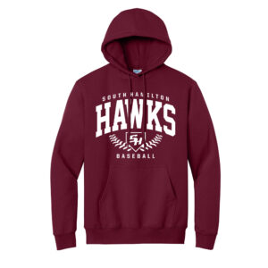 SH Baseball Unisex Fleece Hooded Sweatshirt-Cardinal