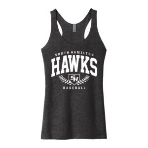 SH Baseball Next Level Women’s Triblend Racerback Tank-Vintage Black