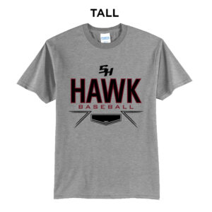 SH Baseball Tall Short Sleeve Tee-Athletic Heather