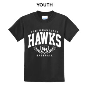 SH Baseball Youth Short Sleeve Tee-Black