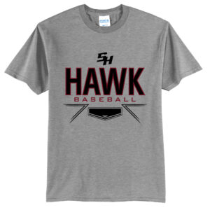 SH Baseball Unisex Short Sleeve Tee-Athletic Heather