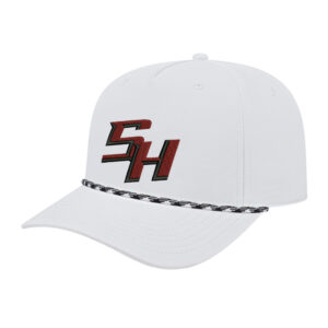 SH Baseball ICON performance rope golf cap-White/White/Black