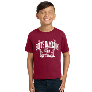SH Softball Youth Short Sleeve Tee-Cardinal