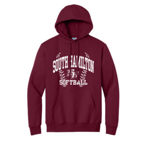 SH Softball Unisex Fleece Hooded Sweatshirt-Cardinal