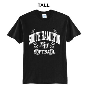 SH Softball Tall Short Sleeve Tee-Black
