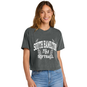 SH Softball Comfort Colors Women’s Heaveweight Boxy Fit Slightly Cropped T-Shirt-Pepper