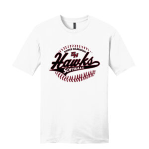 SH Softball Unisex Premium Short Sleeve Tee-White