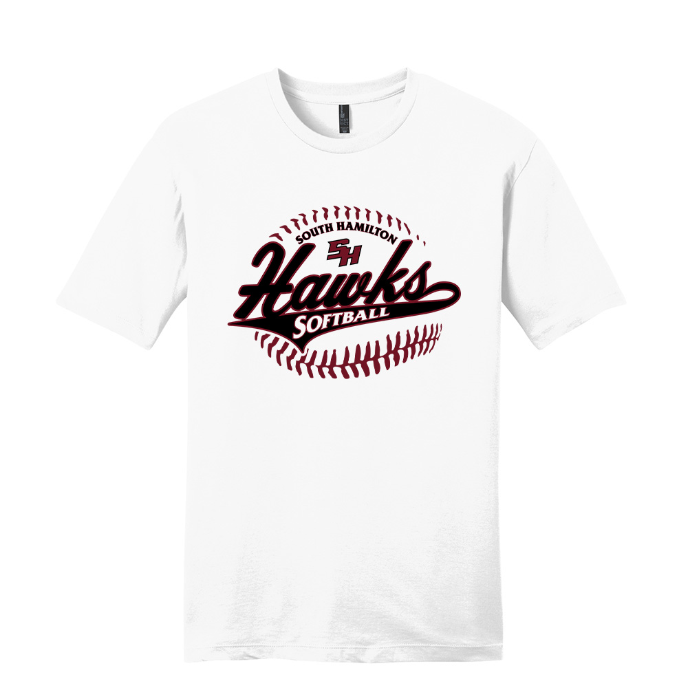 SH Softball Unisex Premium Short Sleeve Tee-White