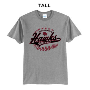 SH Softball Tall Short Sleeve Tee-Athletic heather