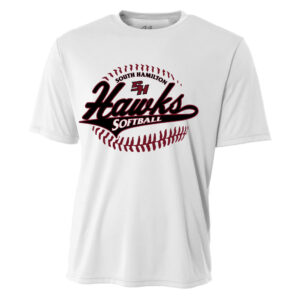 SH Softball Adult Cooling Performance Tshirt -White
