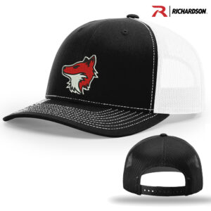 Stanton Track Field Richardson Pro Mesh Adjustable Trucker Cap Split-Black/White