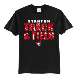 Stanton Track Field Unisex Short Sleeve Tee-Black