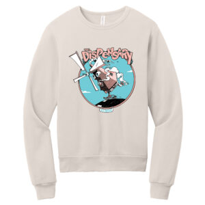 The Dispensary BELLA and CANVAS Unisex Sponge Fleece Classic Crewneck Sweatshirt-Heather Dust