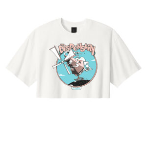 The Dispensary BELLA and CANVAS Women’s Heavyweight Garment-Dyed Cropped Tee-Vintage White