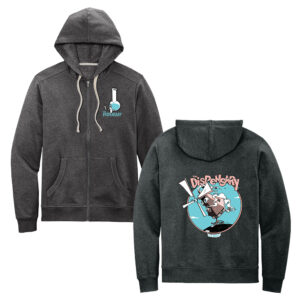The Dispensary District Re-Fleece Full-Zip Hoodie-Charcoal Heather