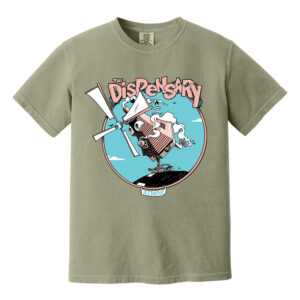 The Dispensary Unisex Comfort Colors Pigment Dyed Short Sleeve Shirt-Sandstone