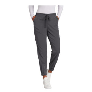 Virdi Eye Clinic WonderWink Women’s Premiere Flex Jogger Pant scrubs-Pewter (blank)