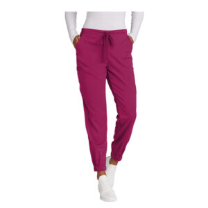Virdi Eye Clinic WonderWink Women’s Premiere Flex Jogger Pant scrubs-Wine (blank)