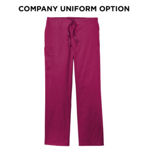 Virdi Eye Clinic WonderWink Unisex WorkFlex Cargo Pant (blank)-Wine