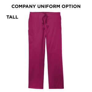 Virdi Eye Clinic Wink Unisex Tall WorkFlex Cargo Pant (blank)-Wine