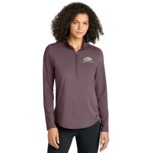 Virdi Eye Clinic OGIO Women’s Regain 1/2-Zip-Ashen Plum
