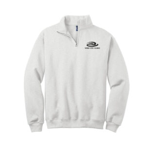 Virdi Eye Clinic Jerzees NuBlend 1/4 Zip Cadet Collar Sweatshirt-Ash