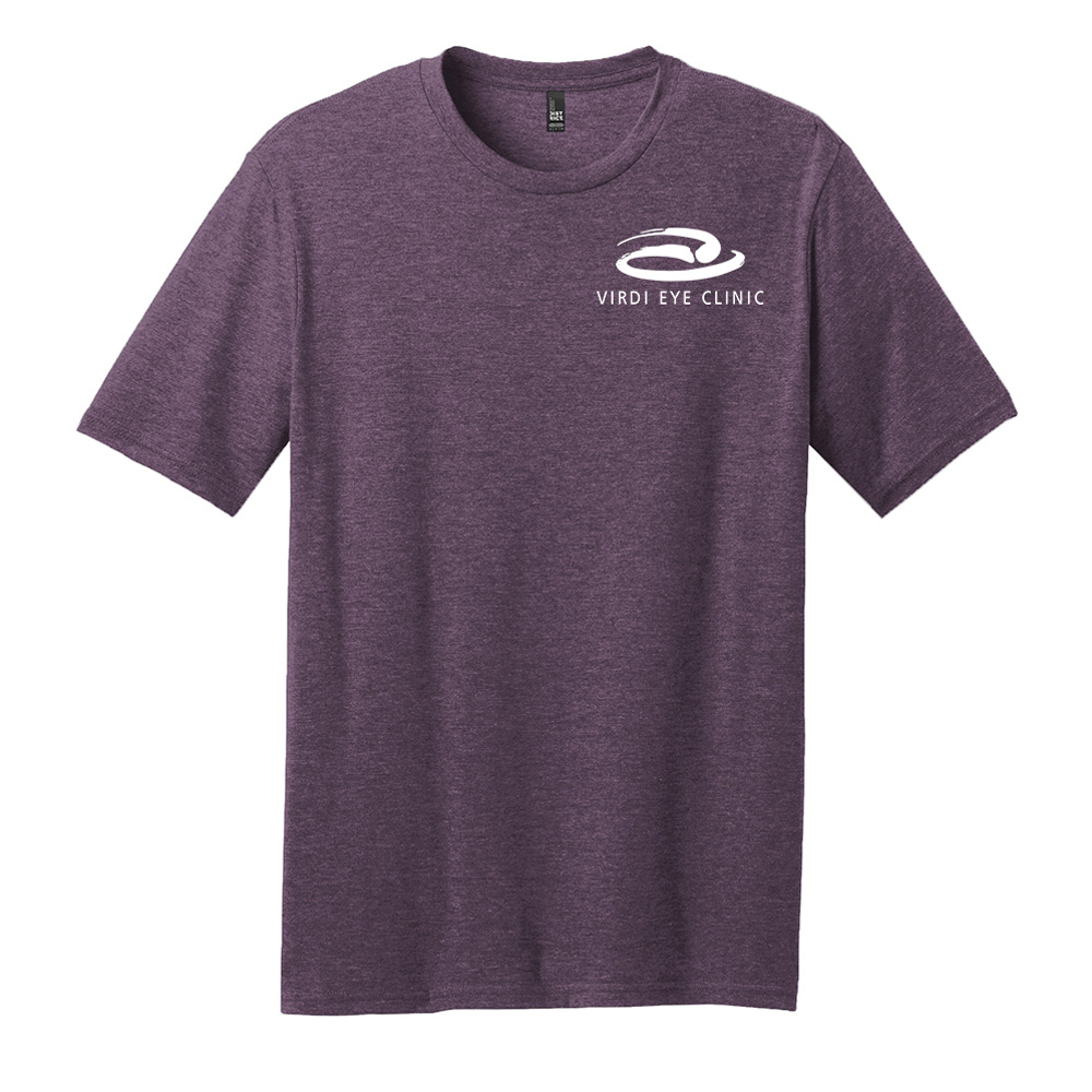 Virdi Eye Clinic Unisex Premium Perfect Blend Tee-Heathered Eggplant