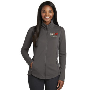 VIM Port Authority Ladies Collective Smooth Fleece Jacket-Graphite