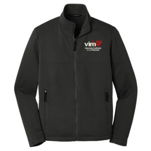 VIM Port Authority Men Collective Smooth Fleece Jacket-Black