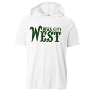 West BB Adult Men Cooling Performance short sleeve hooded tee-White