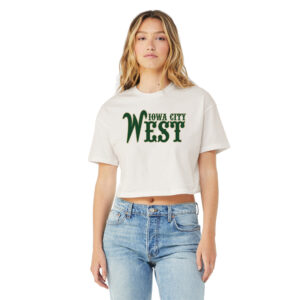 West BB BELLA CANVAS Women’s Jersey Crop Tee-Vintage White