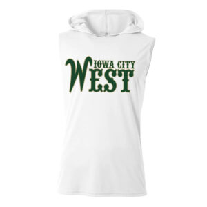 West BB Adult Cooling Performance skeeveless  hooded tee-White
