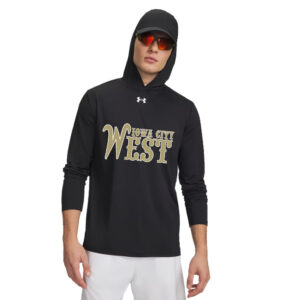 West BB Under Armour Mens Team Vanish Performance Hoodie-Black