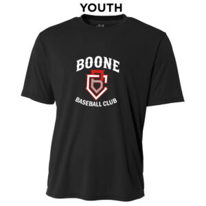 Boone BB Club YOUTH Cooling Performance Tshirt-Black