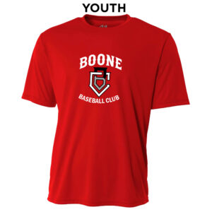 Boone BB Club YOUTH Cooling Performance Tshirt-Scarlet