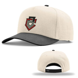 Boone BB Club Richardson Full Fabric 5 Panel Champ Cap-Cream/Black