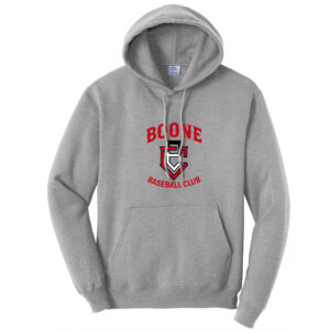 Boone BB Club Unisex Fleece Hooded Sweatshirt-Athletic Heather