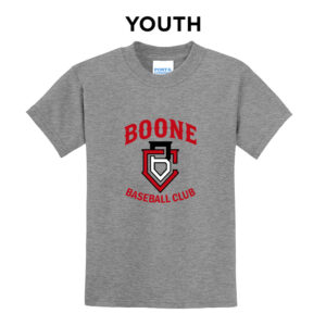 Boone BB Club Youth Short Sleeve Tee-Athletic Heather