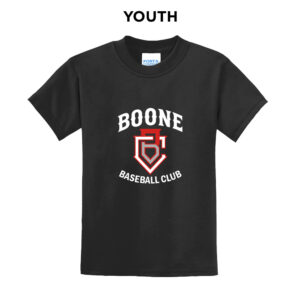 Boone BB Club Youth Short Sleeve Tee-Black