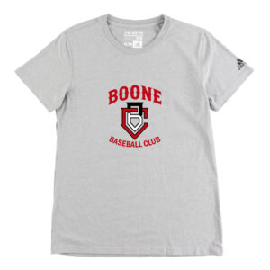 Boone BB Club Adidas Go To Performance Women’s Short Sleeve Tee-Medium Grey (XL, 2x only)