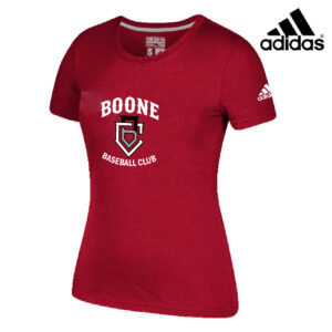 Boone BB Club Adidas Go To Performance Women’s Short Sleeve Tee-Red (m, 2x only)