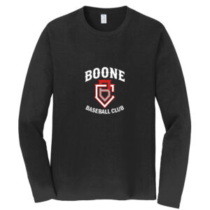 Boone BB Club Unisex Cotton Long Sleeve Fan Favorite Tee-Black