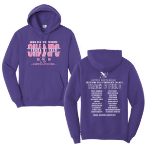 Baxter Girls Conference Champs Unisex Fleece Hooded Sweatshirt-Purple